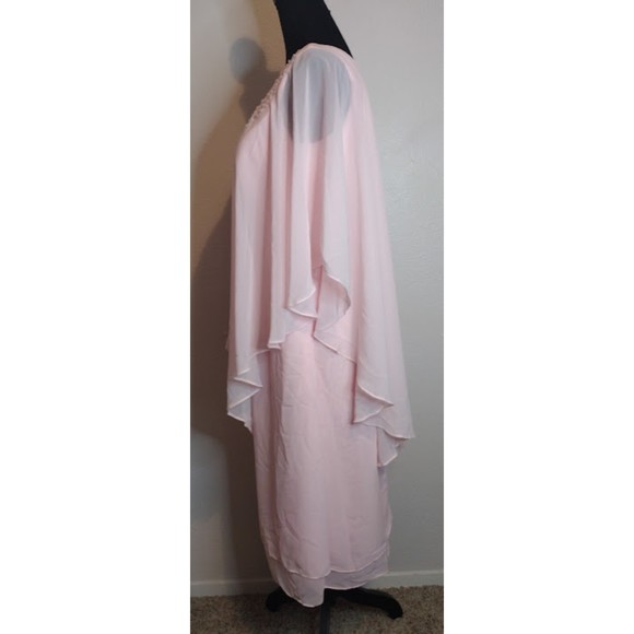 Ncgowns Sheath Column Tea-Length Short Dress Size 8 Pink - Picture 5 of 6